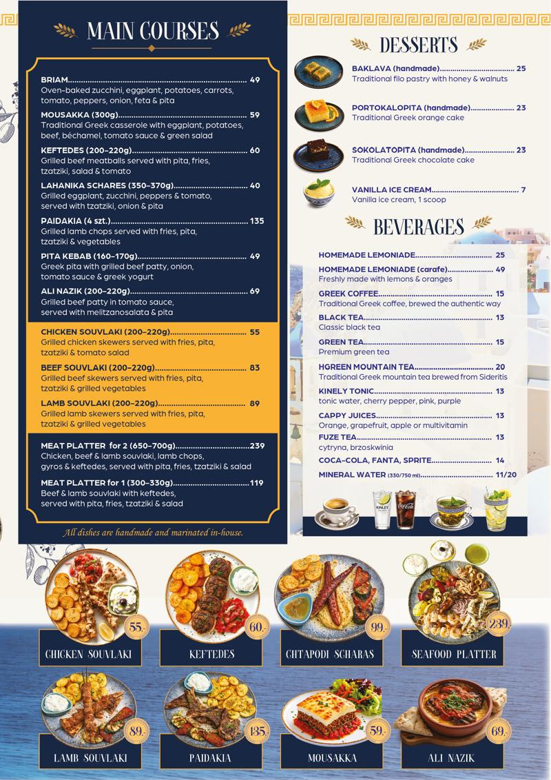 Kalispera menu page 2